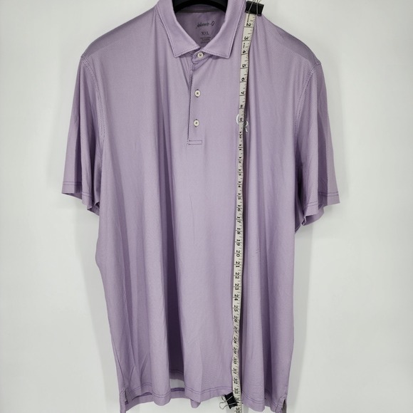 Colorado Rockies‎ Polo Shirt Mens Size XXL 2XL Purple AOP johnnie-O Stretch EUC - Picture 4 of 8